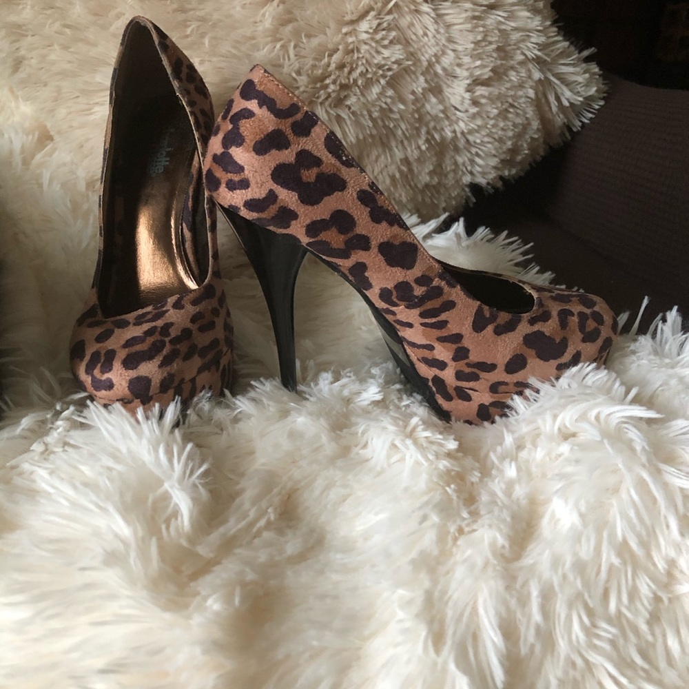 Leopard high heels